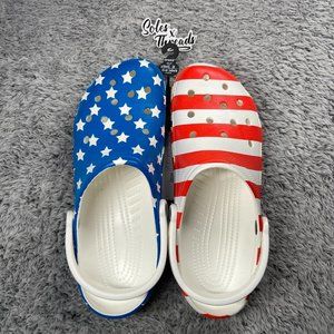 Flag Clogs Crocs American Flag Slides Flag Clogs American Flag
